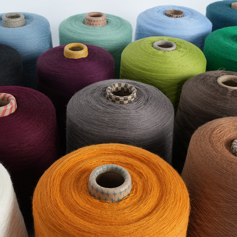 48Nm/2 80 % coton 20 % fil peigné Ramie